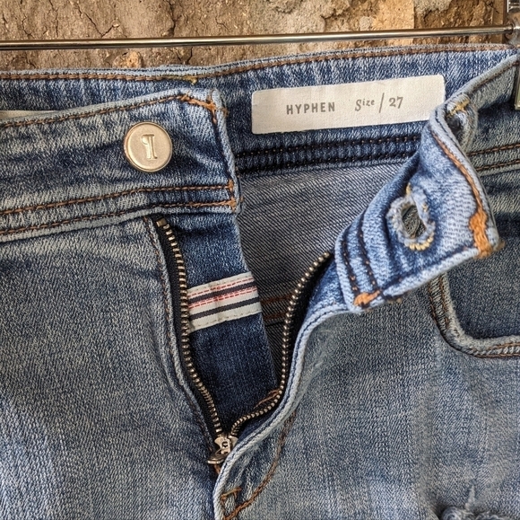 Anthropologie Pilcro and the Letterpress Hyphen Stretch Jean Shorts Size 27 - Picture 5 of 8